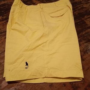 Polo Golf by RalphLauren Short sz 36 Yellow Shield Logo and Monkey embro…